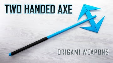 How to Make a Paper TWO-HANDED BATTLE AXE - Perfect for Play
