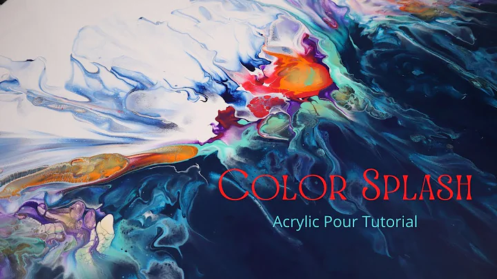 Color Splash Acrylic Pour!!! Amazing Color Combina...