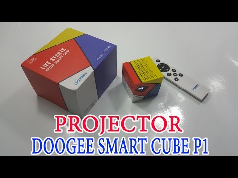 Unboxing & Test DOOGEE Smart Cube P1 DLP Android Projector HD