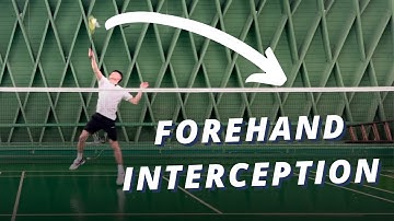 FOREHAND INTERCEPTION in badminton | Basic Feather & Morten Frost | Badminton tutorial