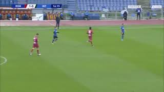 Roma 2 Inter 2 - Gol di Lorenzo Pellegrini da fuori area Resimi