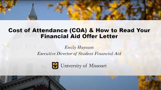 Make Your Mizzou Plan: Understanding Your Cost and Financial Aid Offer Letter