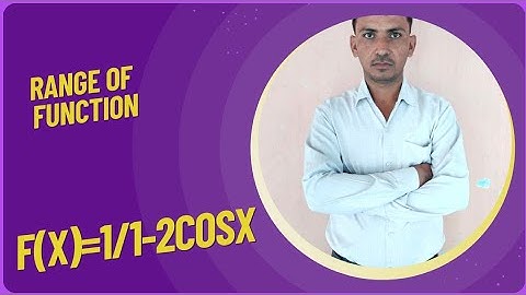 Range of a function f(x)=1/1-2cosx #cbsemaths #relation and function Class 11th