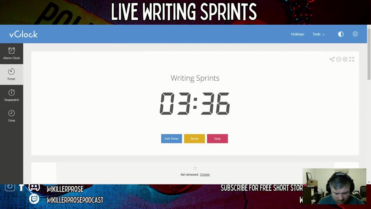 Live Writing Sprints