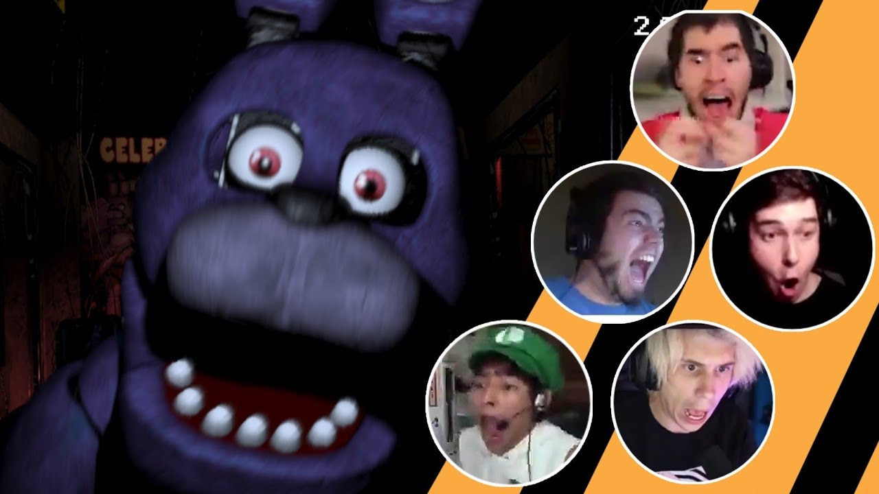 Youtubers Reaccionan a los Primeros Jumpscares de Five Nights at Freddy's