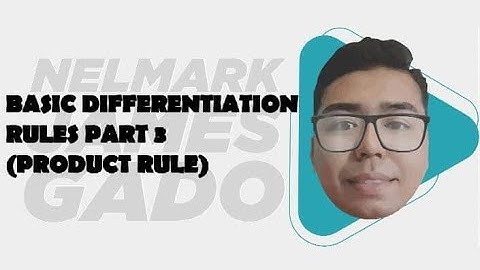 Basic Differentiation Rules Part 3 | Product Rule | nelmark james gado