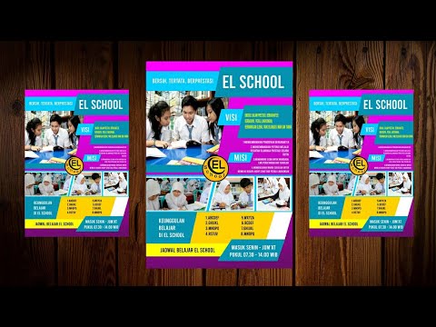 Desain  Brosur  Pamflet Sekolah di CorelDRAW  2021 YouTube