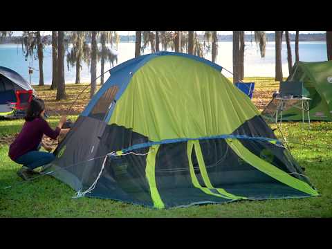 How to Set Up Your Coleman Dark Room 4-Person Tent with Screen Room
