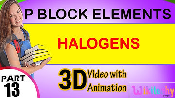 halogens p block elements class 12 chemistry subject notes lectures cbse iitjee neet