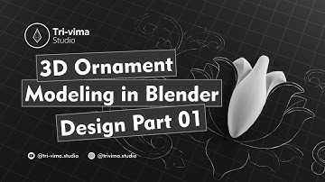 3D Ornament  in Blender | Design Part 01 | #blender #3dmodeling #carving #ornaments