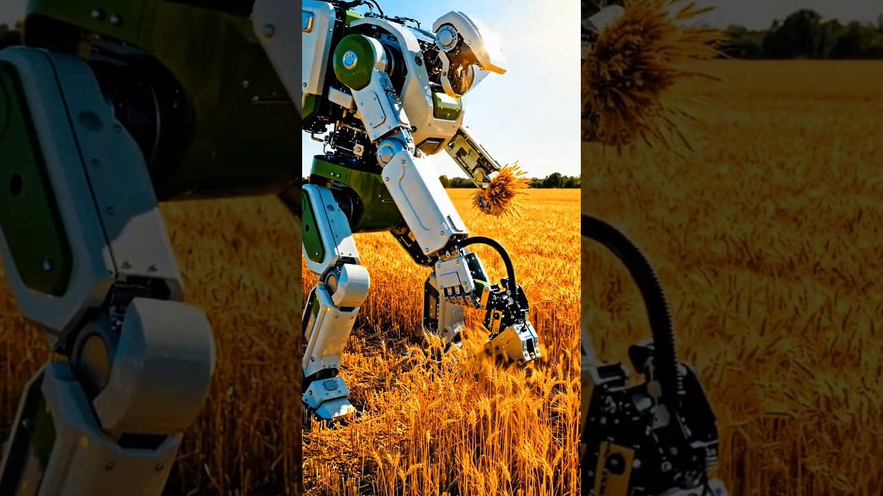 Khet mein aaya Robot! 🤖🚜 Future of Farming 2026 #Shorts #Technology #Robot #Farming #Agriculture