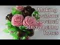 How to make chocolate covered strawberry roses for valentines day an edible arrangement