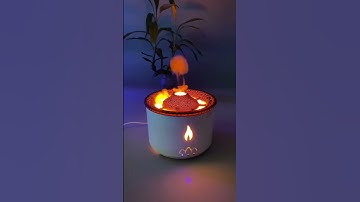 🔥  Product Link in the Comments! 🔥 Volcanic Flame Air Humidifier Night Lamp
