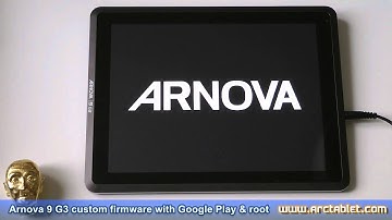 Arnova 9 G3 custom firmware with Google Play (Android Market), root and face unlock