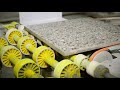 A close-up look at our terrazzo tile manufacturing process