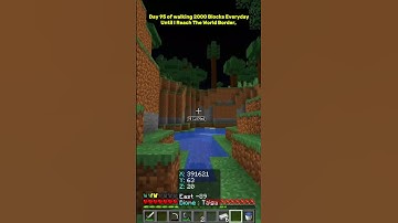 Day 95 of walking 2000 Blocks Every day until I reach the World Border. #minecraft #fypminecraft