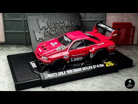 Nissan Skyline GT-R R34 LBWK by Muscle Machines | UNBOXING
