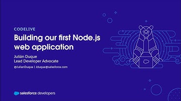 YouTube Live: codeLive: Building our first Node.js web application