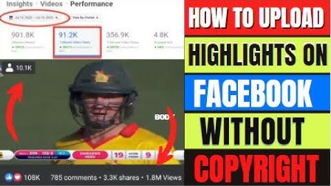 How to Upload Cricket Highlights Without Copyright | How to Upload Cricket highlights on Facebook