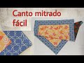 Canto Mitrado no Jogo Americano/ Fácil e Rápido #kitcozinha #costuracriativa