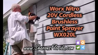 Worx Nitro 20V Cordless Brushless Paint Sprayer WX02L