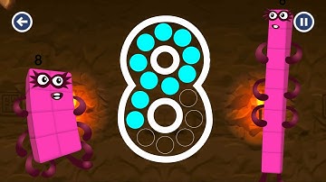 Numberblocks 8 Magic Run - Introducing Numberblocks Eight character | Number Counting Go Explore