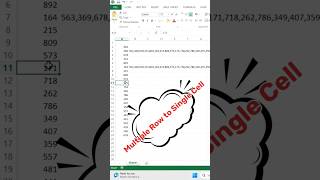 Convert Multiple Rows into One Cell with Comma Separation in Excel | Quick &amp; Easy!#excel