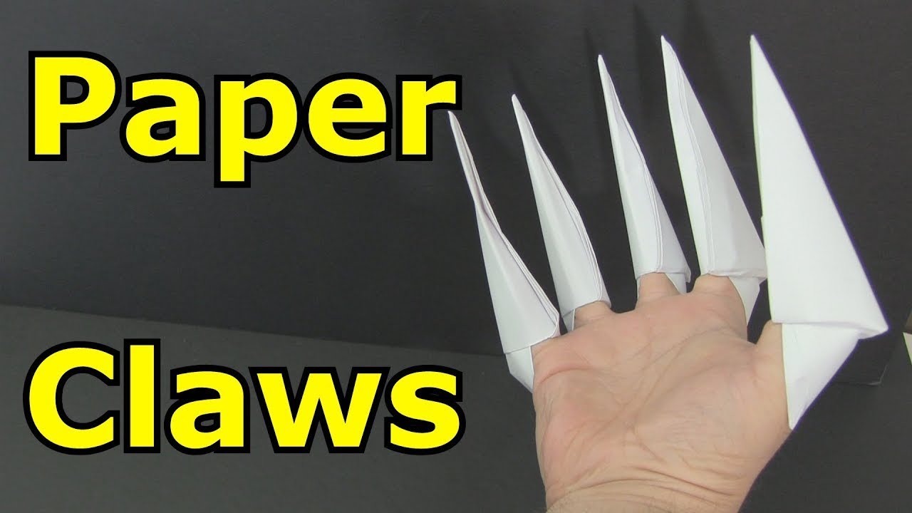 How to make paper claws - YouTube