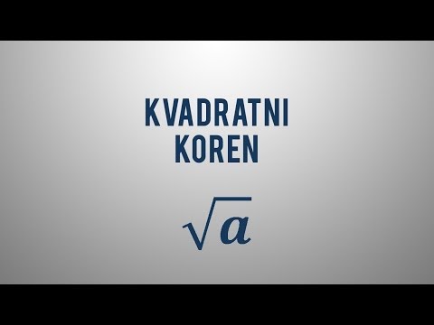 Video: Kako Izračunati Korijen