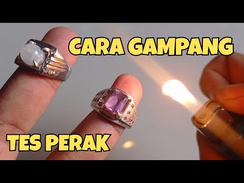 CARA MEMBEDAKAN CINCIN PERAK DAN TITANIUM / MONEL / STAINLESS / ALPAKA