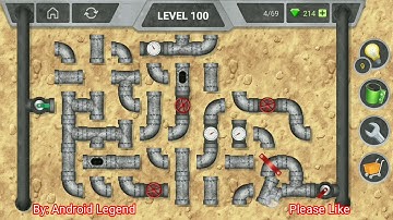 Pipeline Extra Level 100 All 3 stars By Pixign, Android Solution