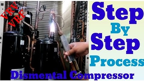 #VRFHVAC || How To Remove 2 Compressors of VRF SYSTEM || Dismental Of Compressor || REMOVING ||