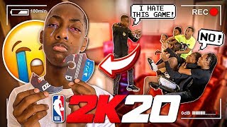 I BROKE MY LIL BROTHER 2K20 GAME!!