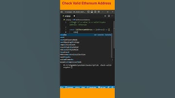 JS tips - Check Valid Ethereum Address #shorts #javascript #web3 #ethereum