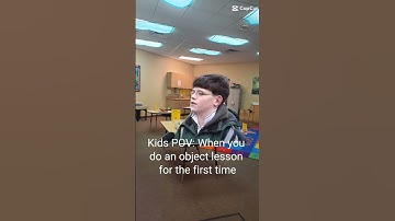 😲😂Kids POV When you do an object lesson for the first time.