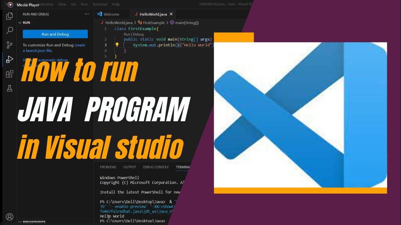 How to run java program on visual studio code (Easiest method) | Visual ...