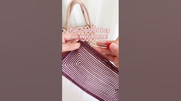Ring crochet bag tutorial#crochetpatterns #crochetbagtutorial #crochetbag