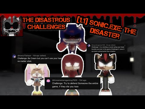 The Disastrous Challenges | [1.1] Sonic.EXE: The Disaster | Mobile | Part 2 #roblox