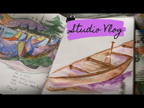 February Studio Vlog | Art trip & Sewing #ArtistLife #The100DayProject