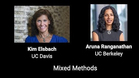 Kim Elsbach and Aruna Ranganathan: Panel discussion about publishing mixed methods studies