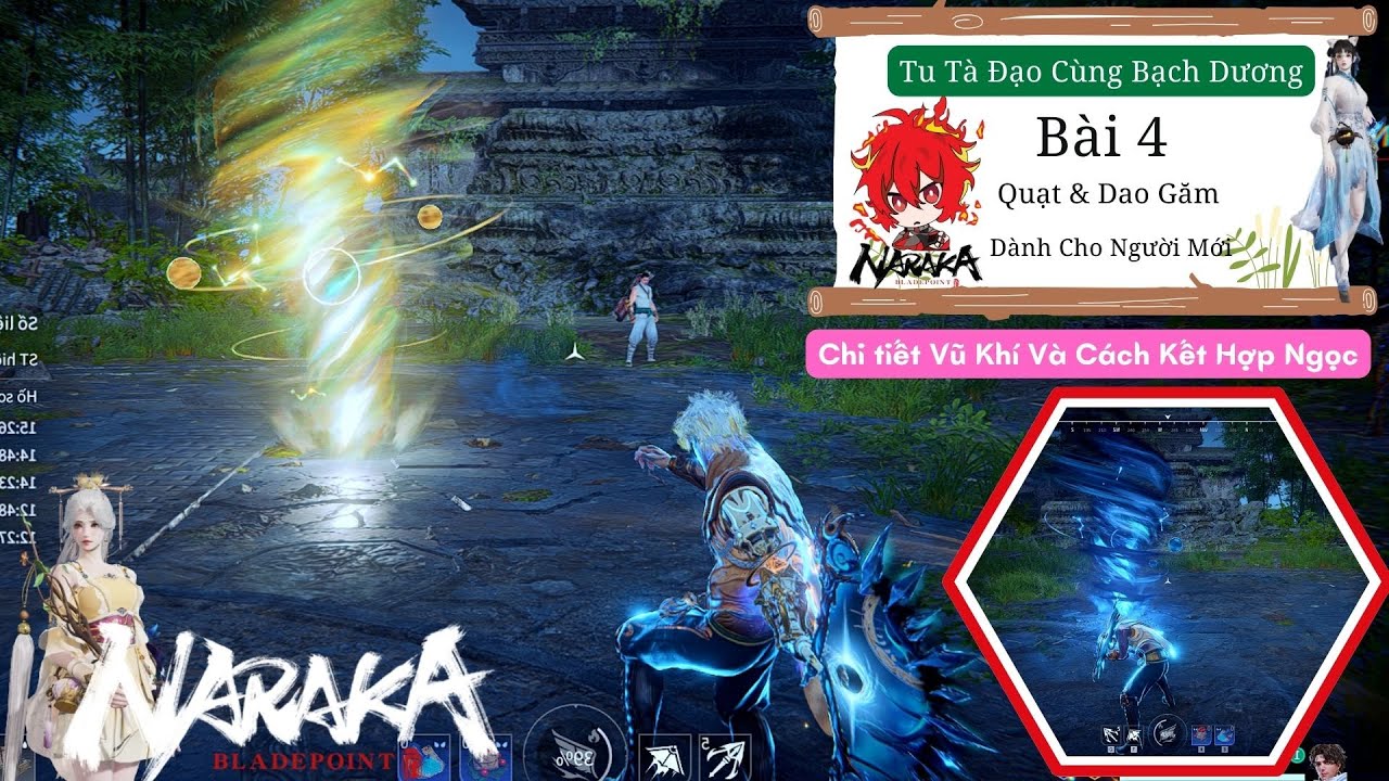 [ NARAKA : BLADEPOINT ] Skin Quạt Mới Ra Mắt Và Tướng Hadi | Bạch Dương ...