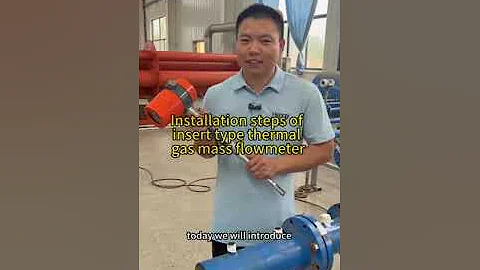 Installation of Insertion Thermal Gas Mass Flow Meter