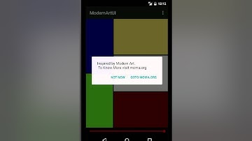 Modern Art UI Screencast (android app)