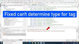 Can't determine type for tag macro name in android studio