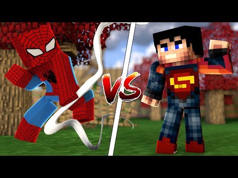 SPİDERMAN SET VS SUPERMAN SET (Minecraft)