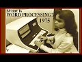 1975 What is Word Processing? Vintage Computer History, Educational, IBM,  Astrotype