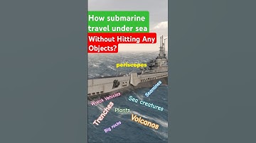 How Do Submarines Travel Without Hitting Any Objects? submarine video #shorts #short #dyk #sea #reel