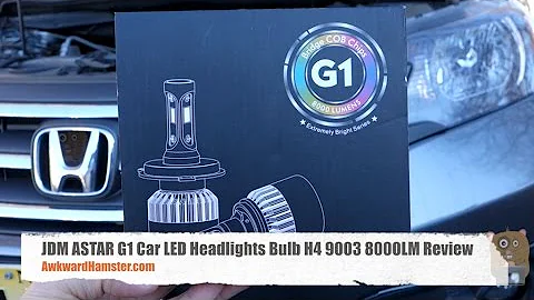 JDM ASTAR G1 Car LED Headlights Bulb H4 9003 8000LM Review
