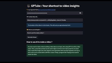 GPTube : Youtube Question Answering App Using Whisper and Langchain