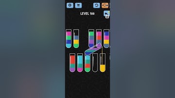 Water Color Sort Level 166 WalkThrough Solution Gameplay
